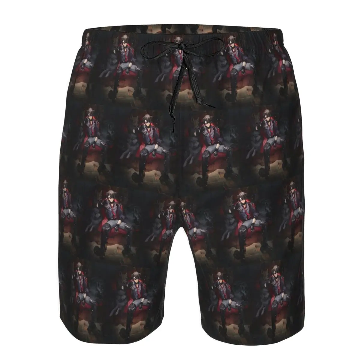 Genshin Impact Wriothesley Risley Trunks Beach Board Shorts Casual Quick Dry Swim Summer Men Pants