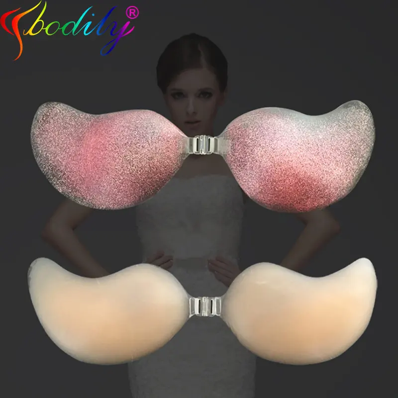 Mango Silicone Chest Stickers Lift Up Nude Bra Self Adhesive Bra Nude Invisible Cover Bra Pad Sexy Strapless Breast Petals