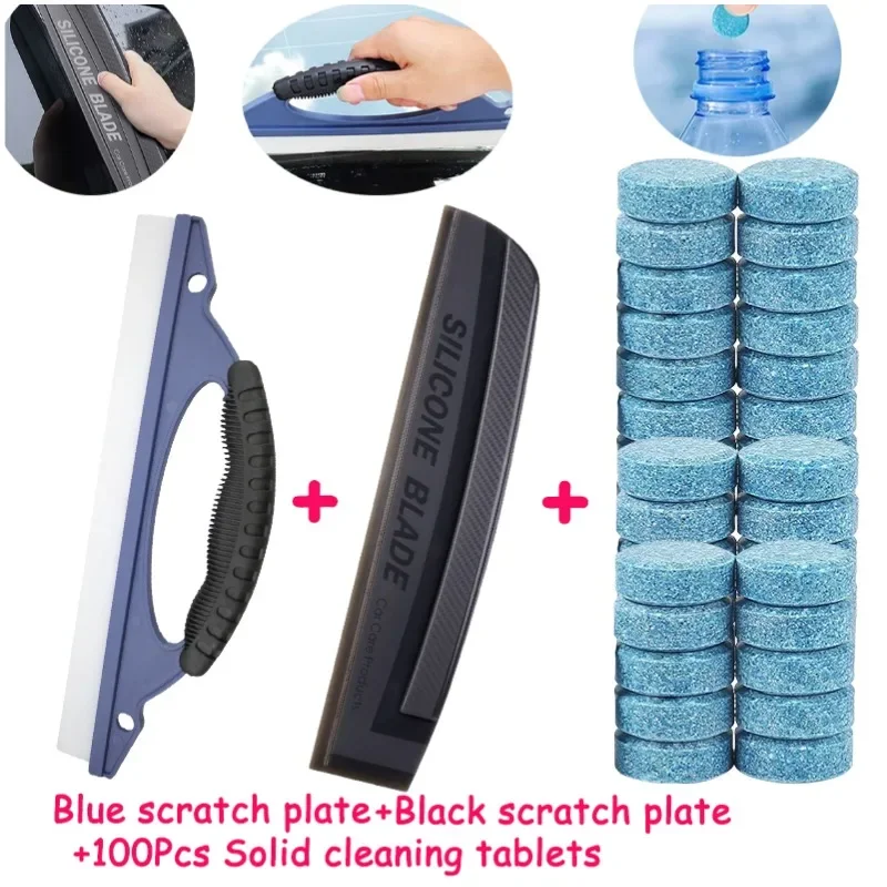 

Cars Window Wash Clean Wiper Plate Silicone Car Wiper Board Windshield Cleaner Brush Scraper Squeegee Drying Blade Cleaning Tool