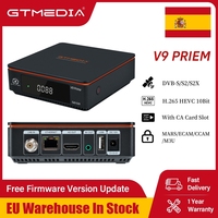 GTMEDIA V9 Prime DVB-S/S2/S2X Satellite Receiver H.265 HEVC 10Bit 1080P FHD MARS/ECAM/LACAM/CCAM/M3U/CS/IKS,AVS+,VCM/ACM TV Box