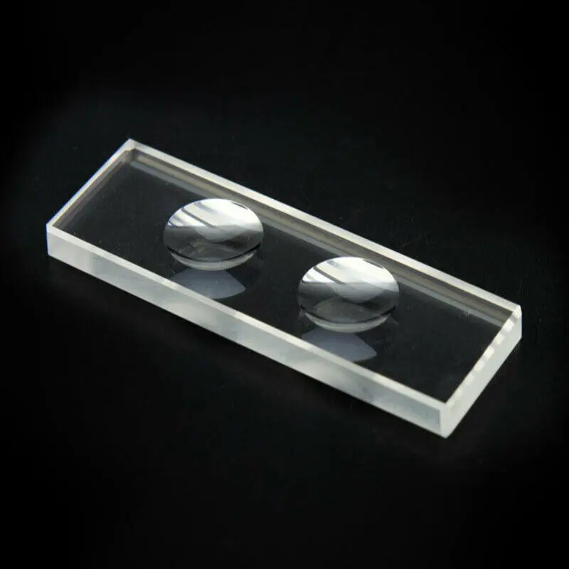 Portaobjetos de microscopio de vidrio óptico, cavidad cóncava Circular, 5mm, 10mm de espesor, 1 ud.