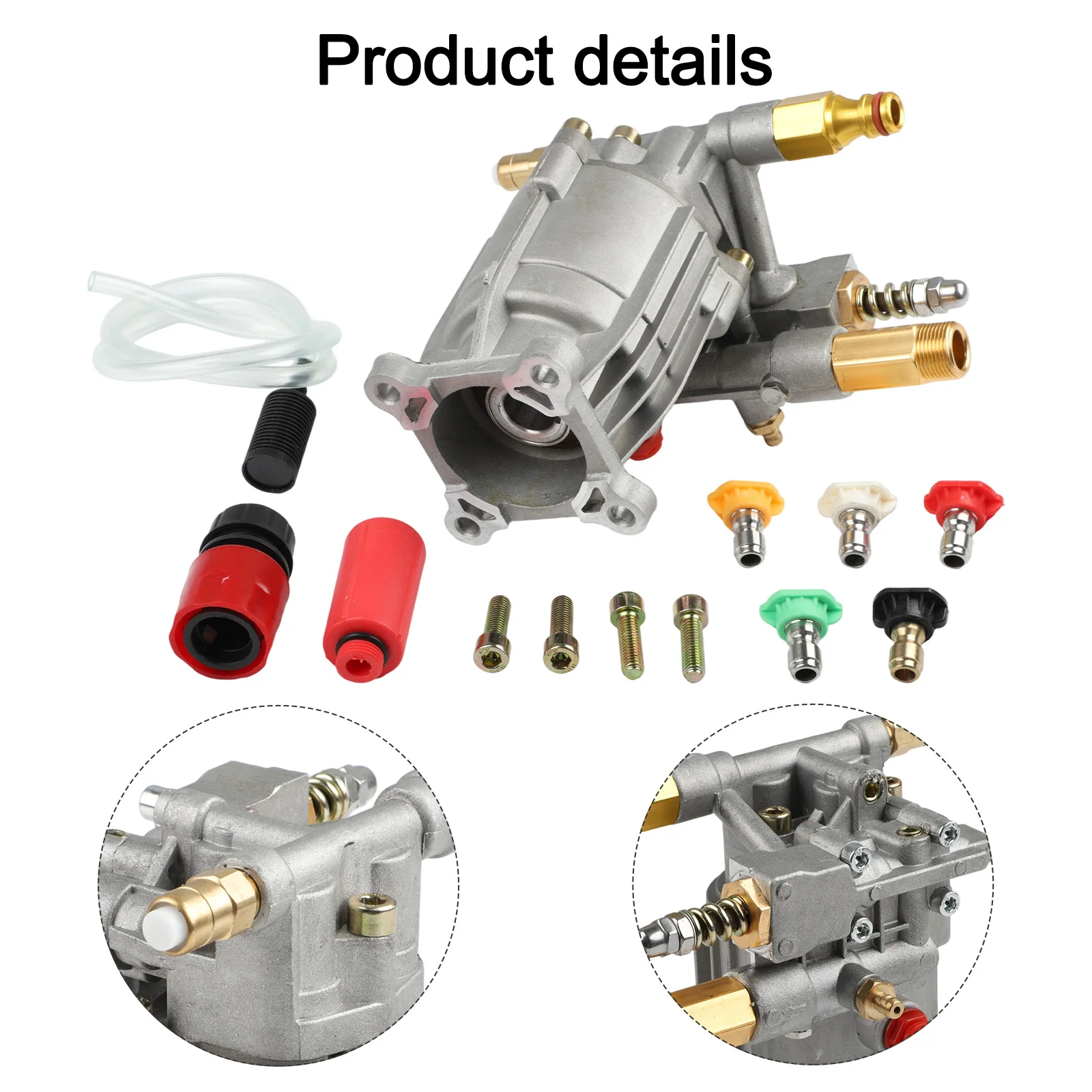 

High Performance Horizontal Pressure Washer Pump for 2400 2750 PSI at 2 2 2 4 GPM 34 Shaft Compatible with Major Brands