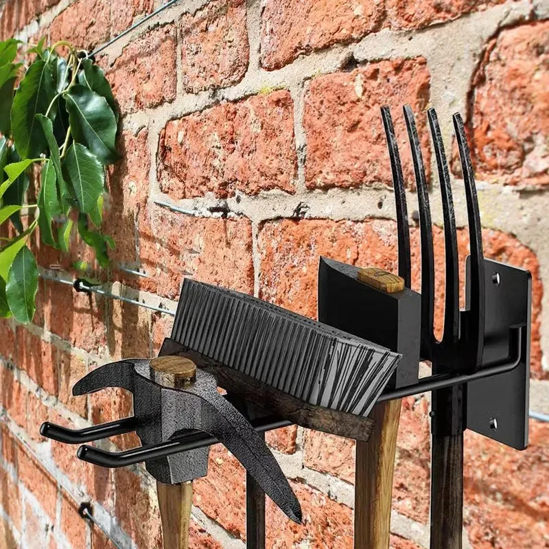 Système de rangement d'outils, crochets muraux, support de rangement pour garage, organisateur d'outils de jardin multi-usages pour entrepôt, crochet mural pour garage