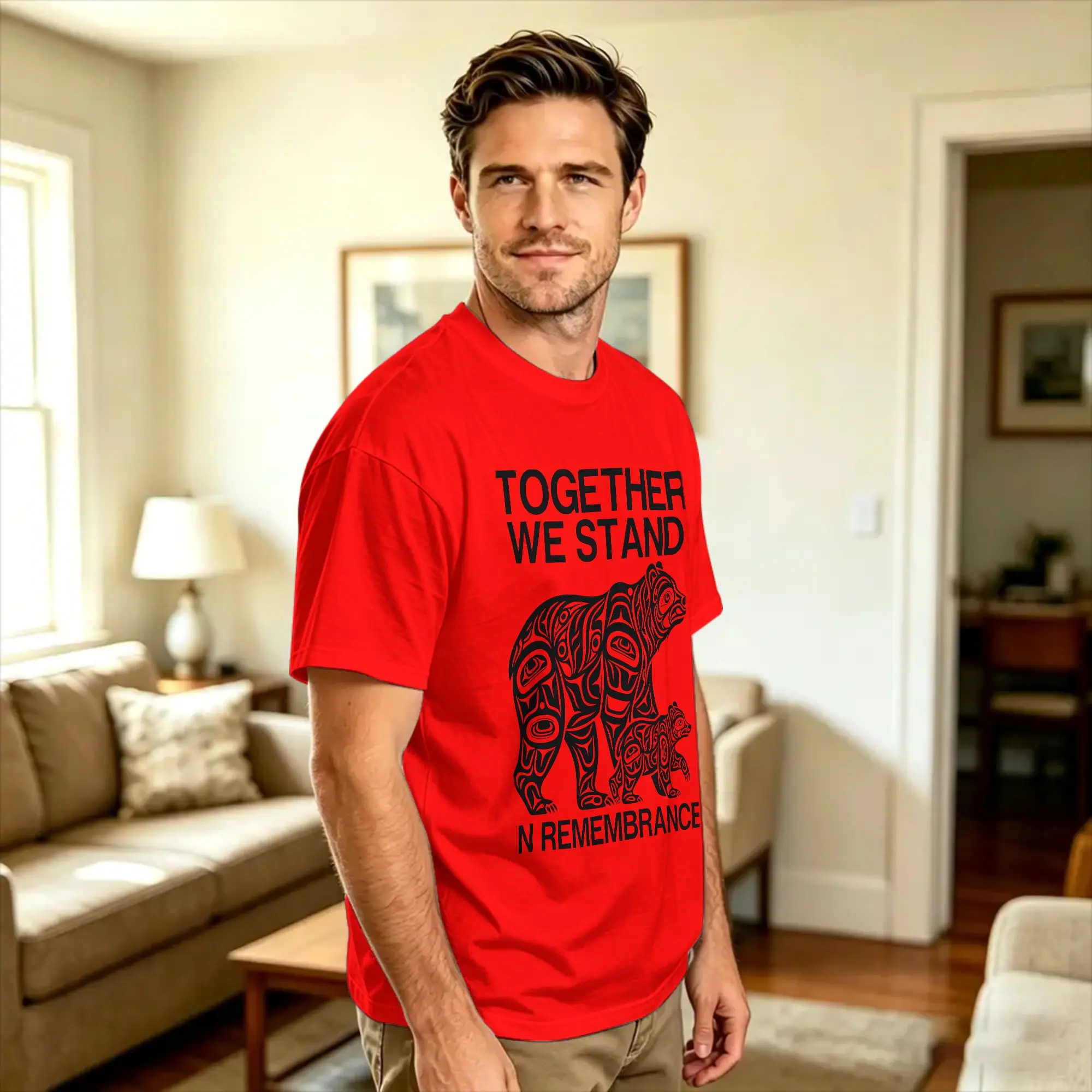 Streetwear T-Shirt Beach Orange Native American Anti Bullying Unity Day Novelty T-Shirts  100 Cotton Tee Shirt for Men Tees