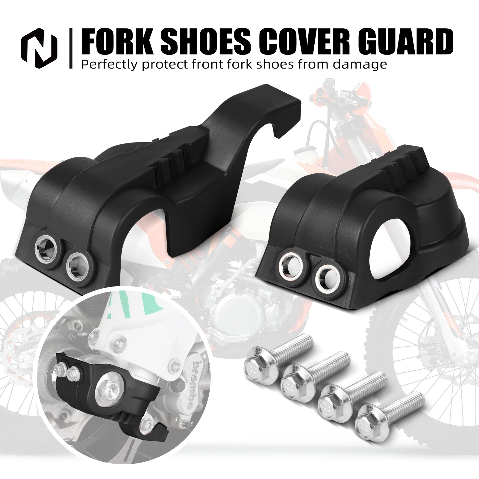 NICECNC For Husqvarna TE300 TE 300i TE250i FE350 FE450 FE501 TE250 FE250 TX300 TC125 TC250 2016-2024 Lower Fork Leg Shoe Guard