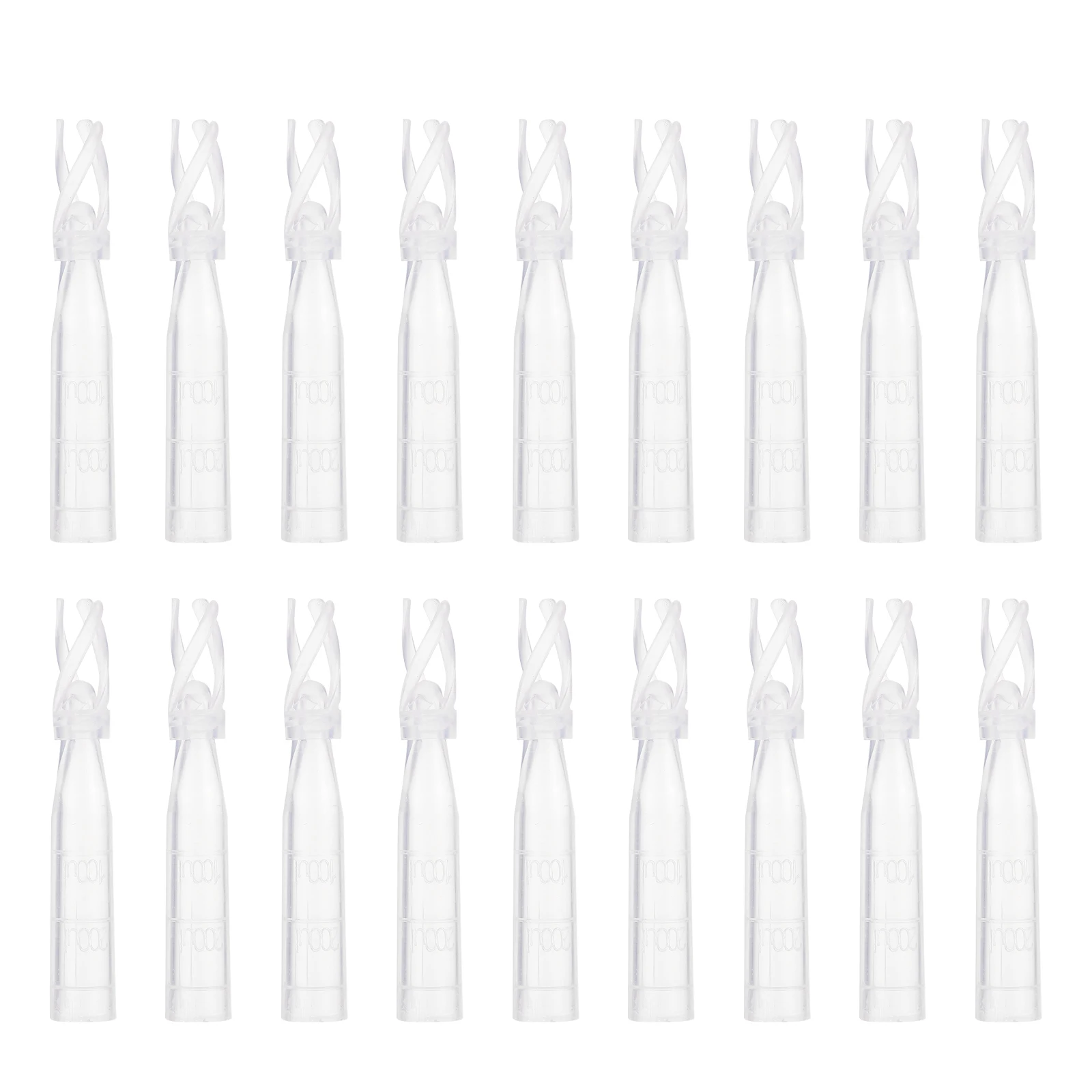 

200 Pcs Clear Insert Pipe Insert Tubes for 2ml HPLC Vials Labs Supplies Small Size Sealing Performance