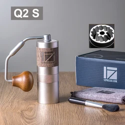 1Zpresso Q2/S MINI Manual Coffee Grinder  Portable coffee mill 7 core burr Easy disassembly for cleaning 420stainless steel burr