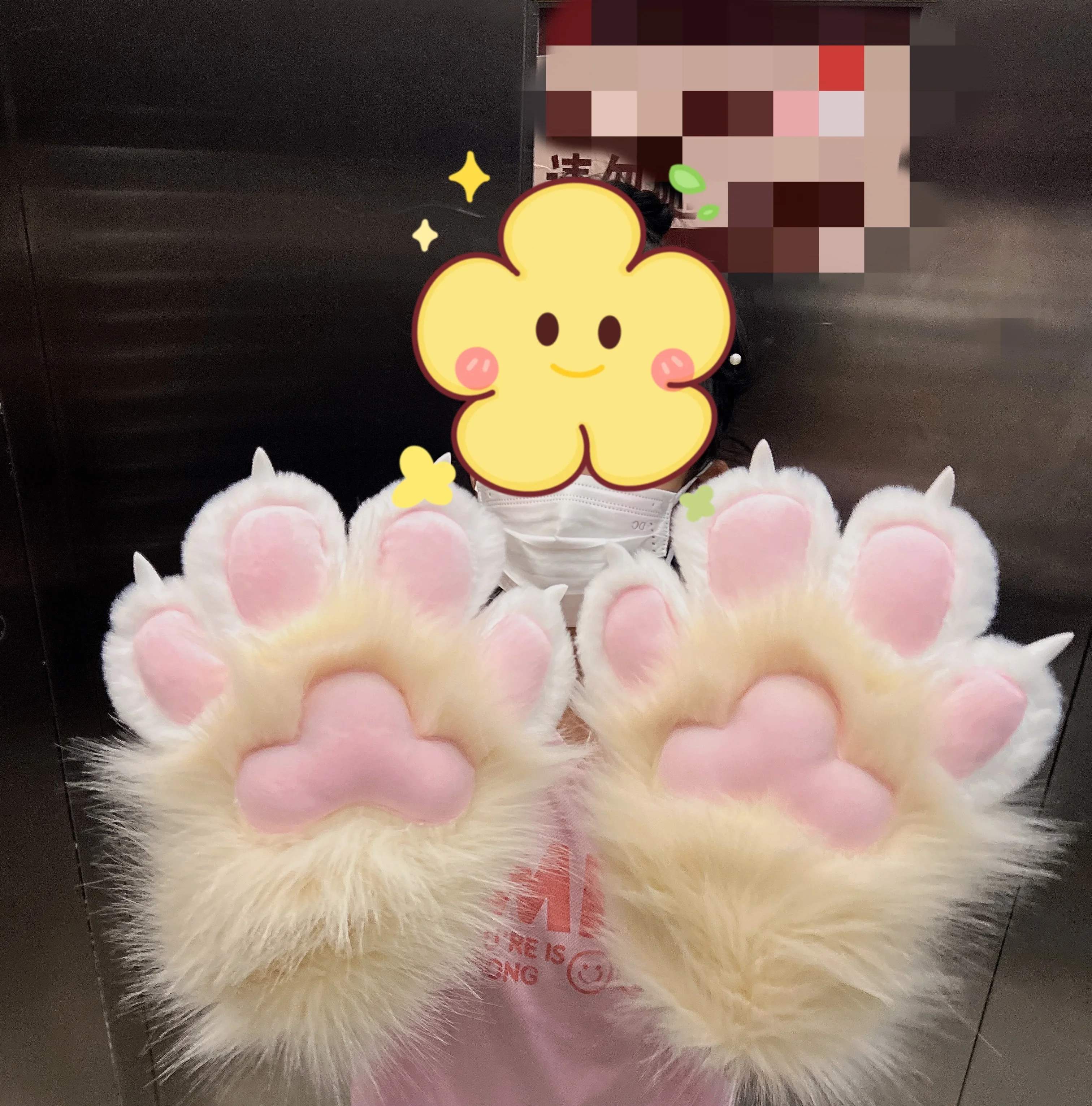 Beast Claw Furry Chroma Beast Costume Paw Gloves Catgirl Gloves Cat Paw Cute Plush Fursuit Spot Goods Finished Product Toy Gifts