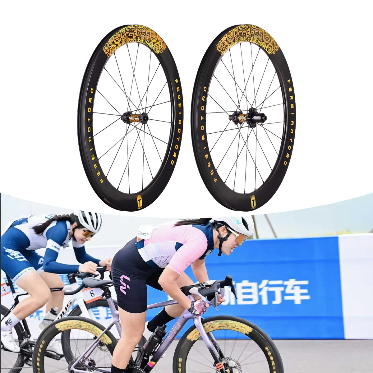 

700C UCI Certified Carbon Fiber Road Bike Wheels Lightweight & Durable HG/XDR/CP Freehub Compatible Disc Brake Wheel