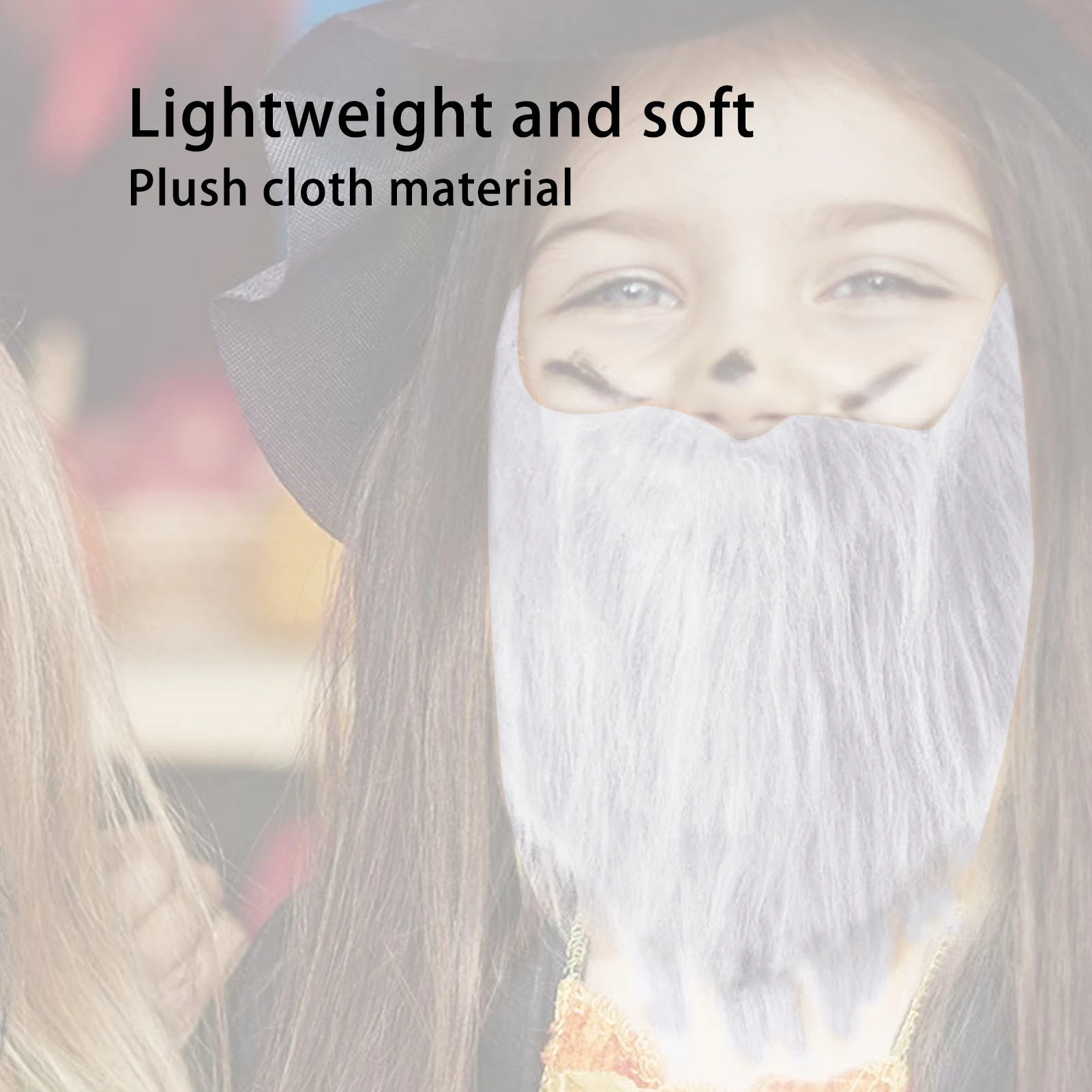 زي لحية مزيف لحفلة الهالوين، لحية كاذبة للوجه، شعيرات مزيفة للرجال لمستلزمات الحفلات لحفلات الهالوين