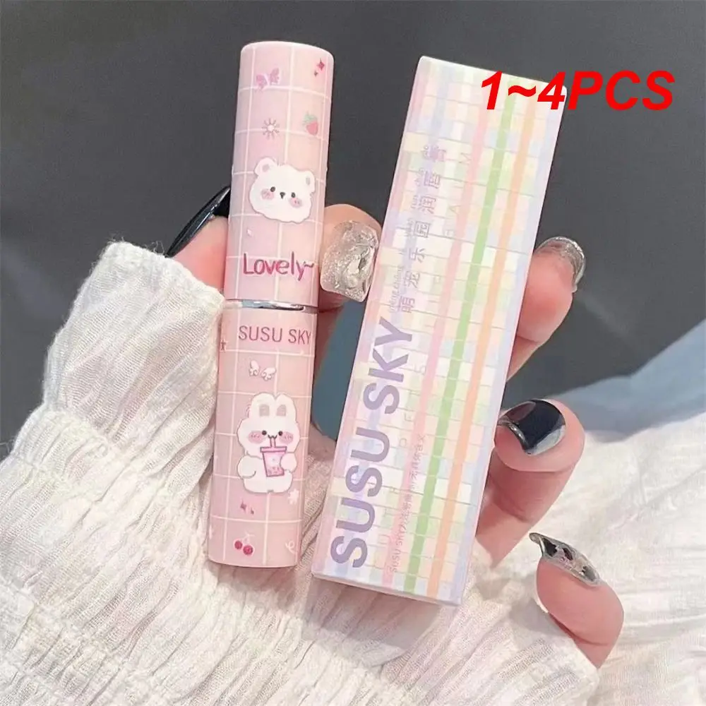 1~4PCS Mirror Lip Gloss Compact Design Gross Weight 15g Lip Makeup Glass Lip Oil Lip Balm Can Hold Makeup For A Long Time