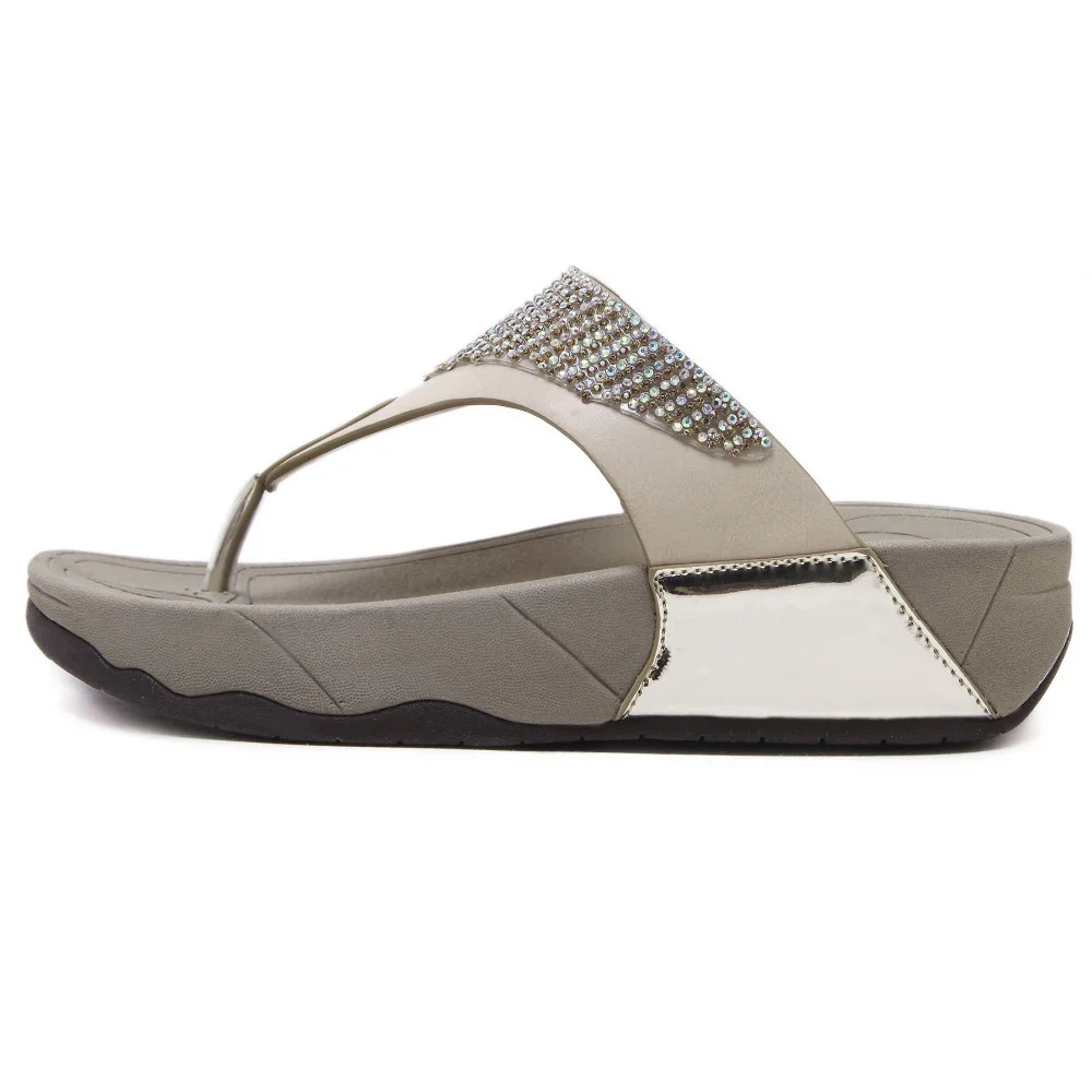 YAERNI Summer Women shoes Fashion soft Women\'s slippers diamond non-slip comfortable Plus Size Woman slippers Female sandals