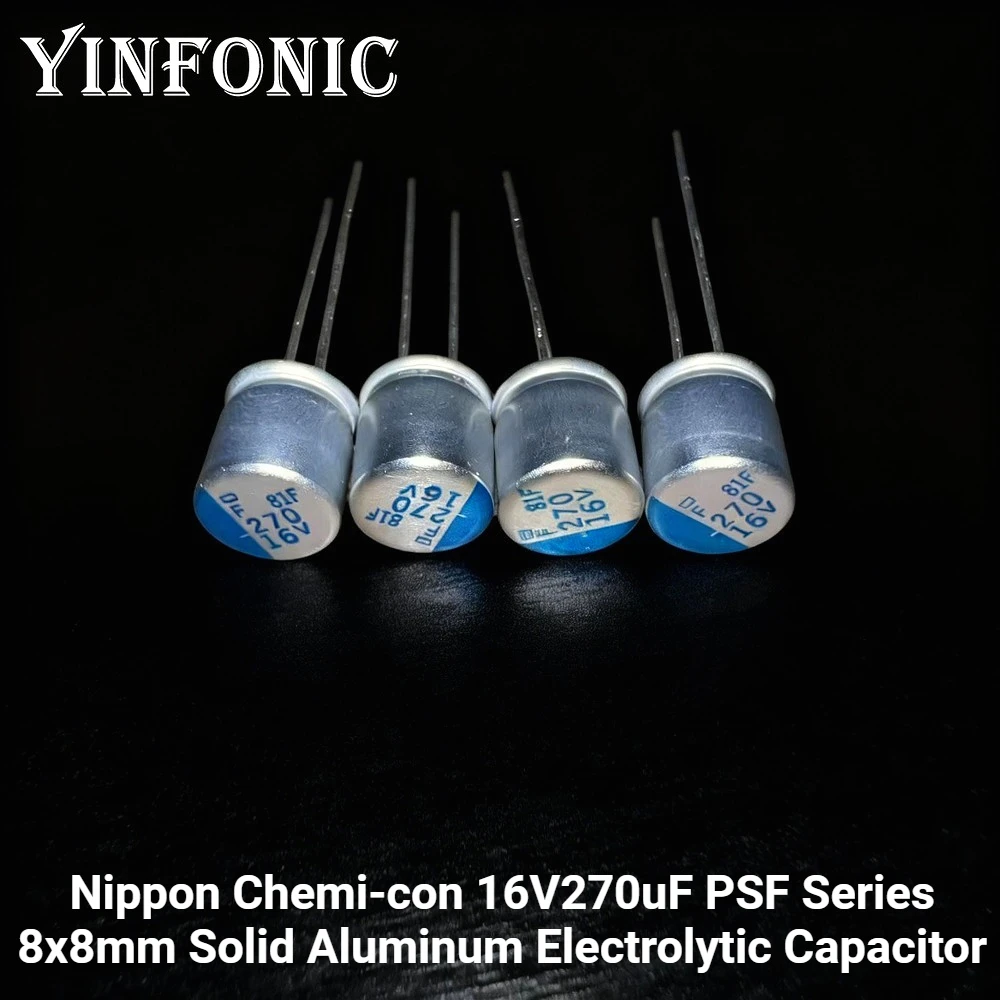 20 peças/100 peças nippon semi-con 16v270uf psf série 8x8mm 270uf/16v capacitor eletrolítico de alumínio sólido com furo passante