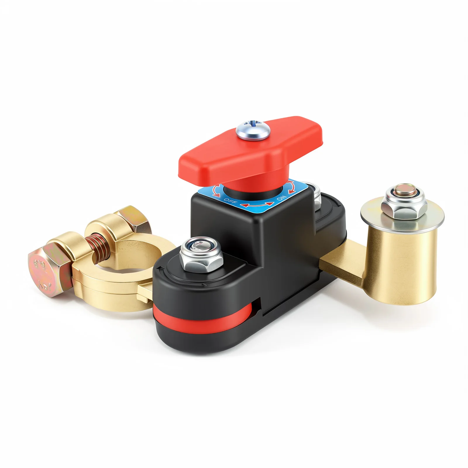 Dual Voltage Disconnect Battery Master Cut off Switch Car Double-sided rotation Anti-Leakage Switch Isolator For Boat 12V 24V