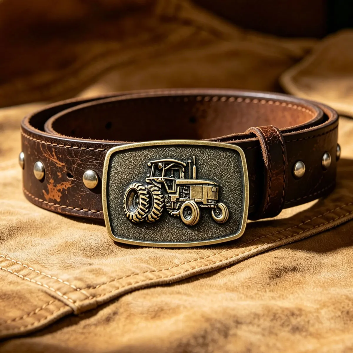 Vintage Western Cowboy Tractor Pattern Metal Belt Buckle For Men Replacement Belt Buckle Jeans Accessory Trend Dropshipping