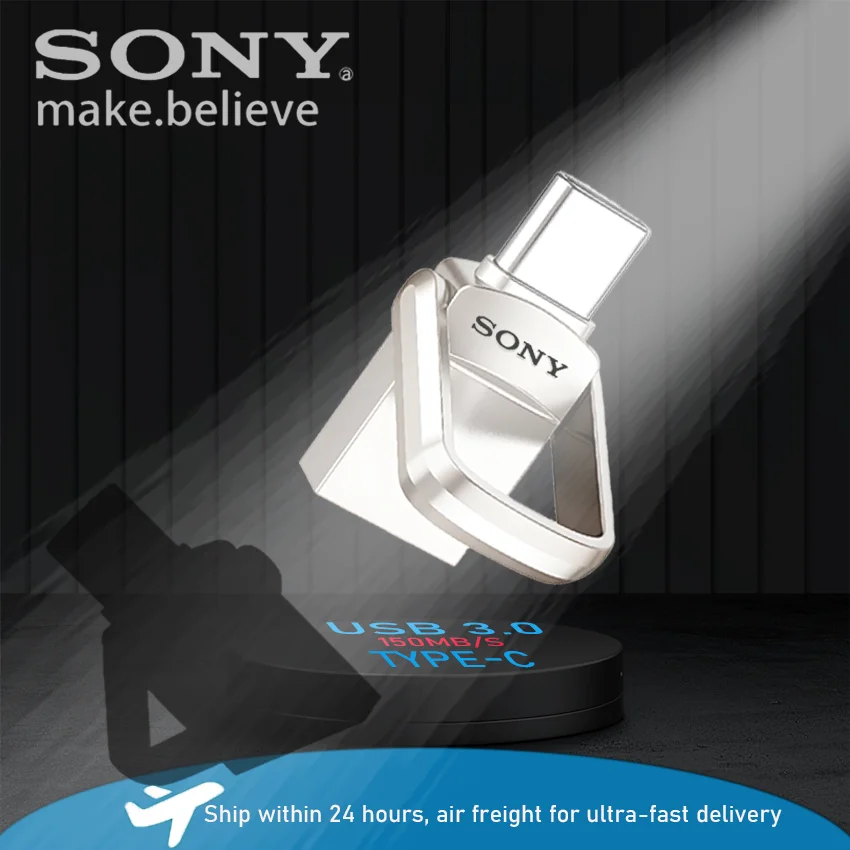 

SONY Super Mini Металлический USB-накопитель 2 ТБ 1 ТБ 512 ГБ 256 ГБ 128 ГБ USB3.0 Флэш-накопитель-брелок для автомобиля Кожаный ключ