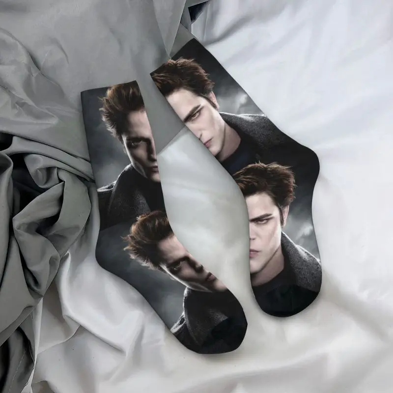 Fun Mens The Twilight Saga Dress Socks Unisex Warm Comfortable 3D Printing Edward Cullen Crew Socks