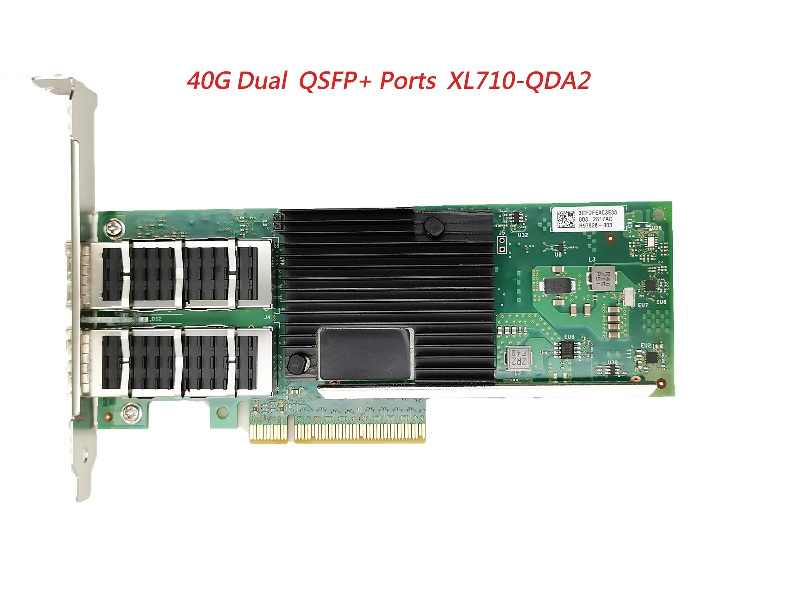 BoMaS40g Ethernet Converged Network Adapter Dual Qsfp+ Ports For Xl710-qda2 Network Card Pci E X8,x16 Xl710qda2blk 40gbe Server