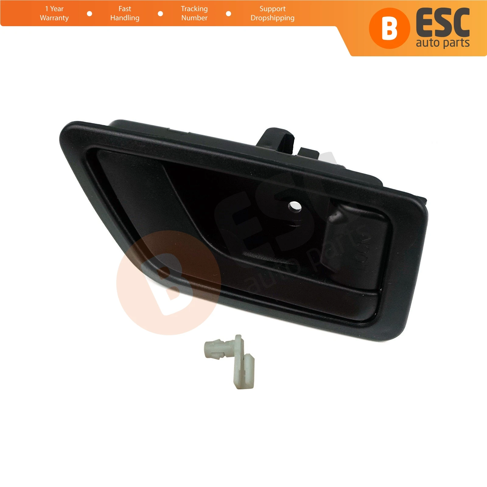 

For Hyundai Getz TB Click EDP1107-2 Car Inner Interior Inside Door Handle Opener Plastic Black Right 82620-1C000 W01-7772312-1