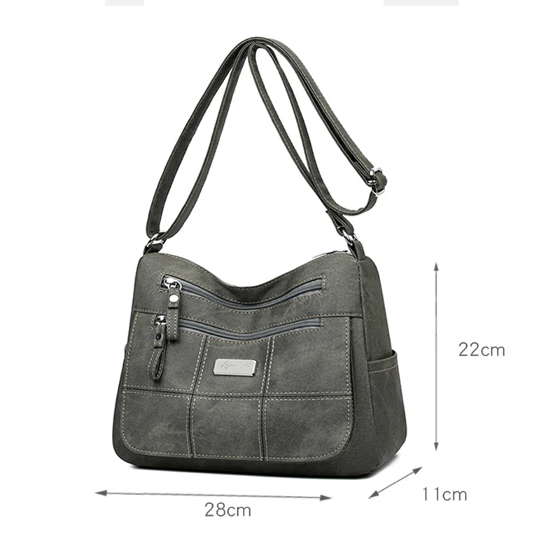 Damen Canvas Umhängetasche Mode Multifunktionale Outdoor Umhängetasche Damen Pendler Große Kapazität Umhängetasche Umhängetasche – Detail 30