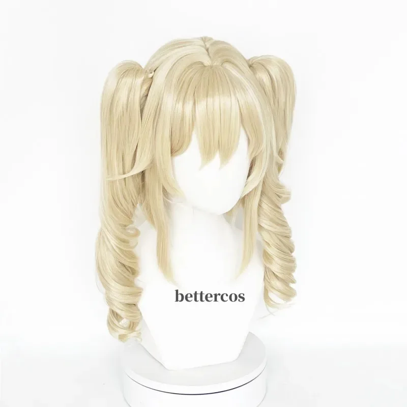 

ss23Barbara Рождественский блондин золотой косплей аниме парики термостойкие синтетические Хэллоуин + шапочка для парика