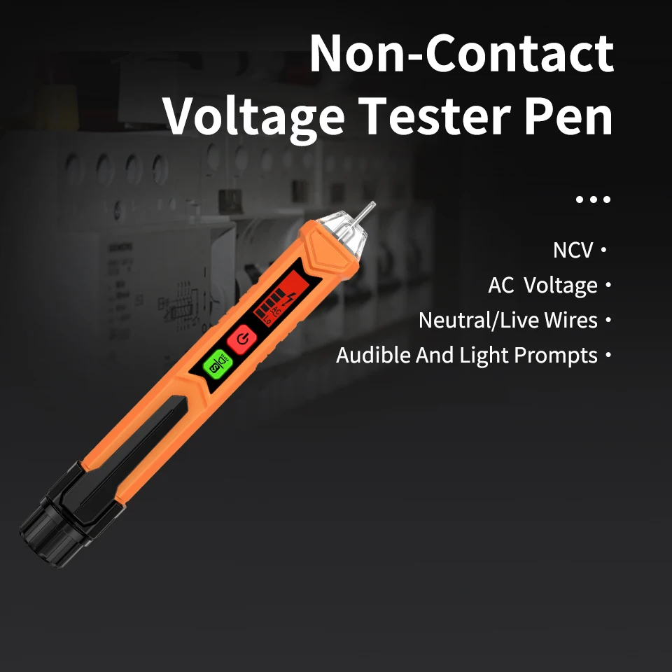 

Aicevoos Non-Contact Voltage Tester Pen Induced Electric Pen Voltage Detector Electric Sensor AC 12-1000V Breakpoint Finder