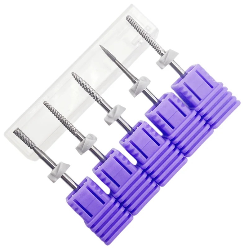 1 قطعة إهاب بت جل مزيل مثقاب الخشب مسمار نظيفة متوسطة حصى كربيد للكهرباء مسمار التدريبات مخروطي مانيكير أدوات التنغستن #6