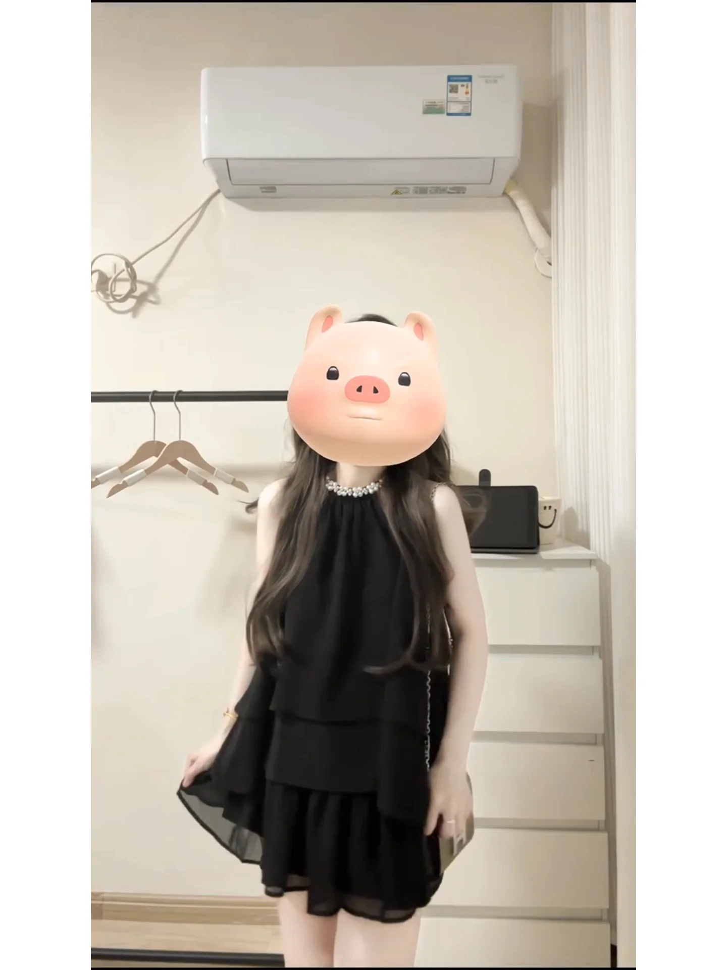  Necklace Dress Elegant Ladylike Summer High-End Feeling Short Cake Skirt Miu Series Thousand Golden Girl Style
