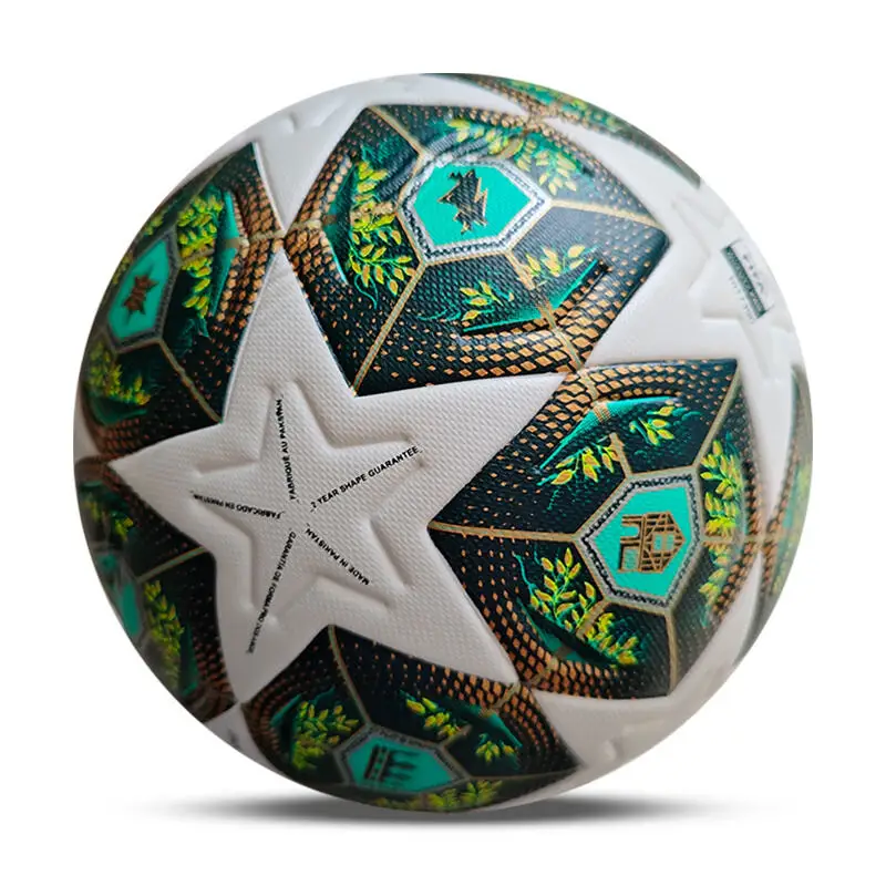 公式試合サッカーサイズ 5 耐久性のある PU レザーサッカー大人の屋外トレーニングシームレスサッカーボールサッカーゲームスポーツギフト