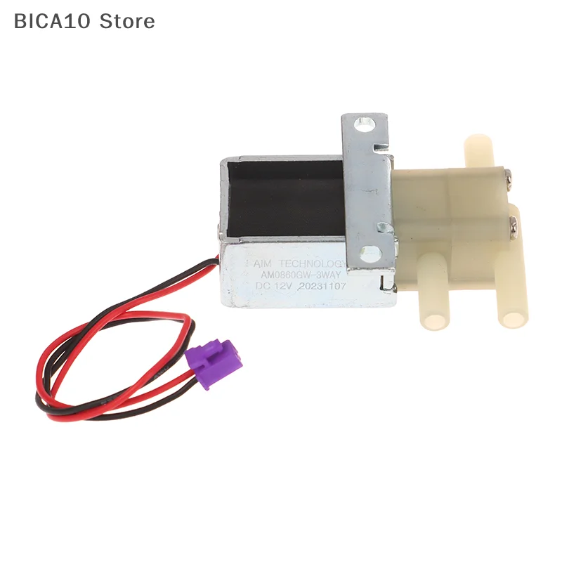 DC 5V / DC 12V 2 posizioni 3 vie piccola mini elettrovalvola elettrica NO/NC Micro Mini valvola elettromagnetica di controllo del flusso d'aria dell'acqua