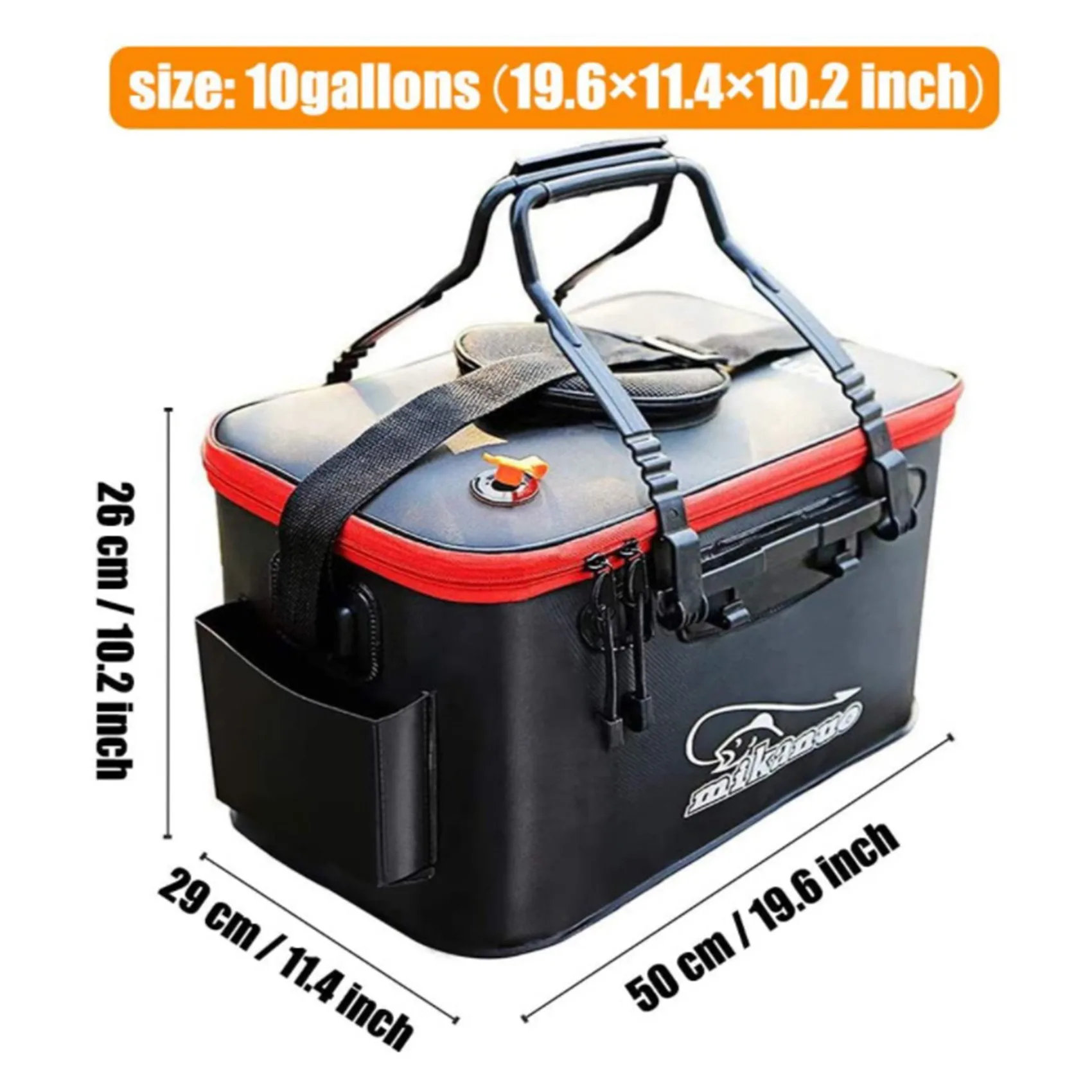 

ADD-Fishing Bucket Foldable Multi-Functional Live Fish Container
