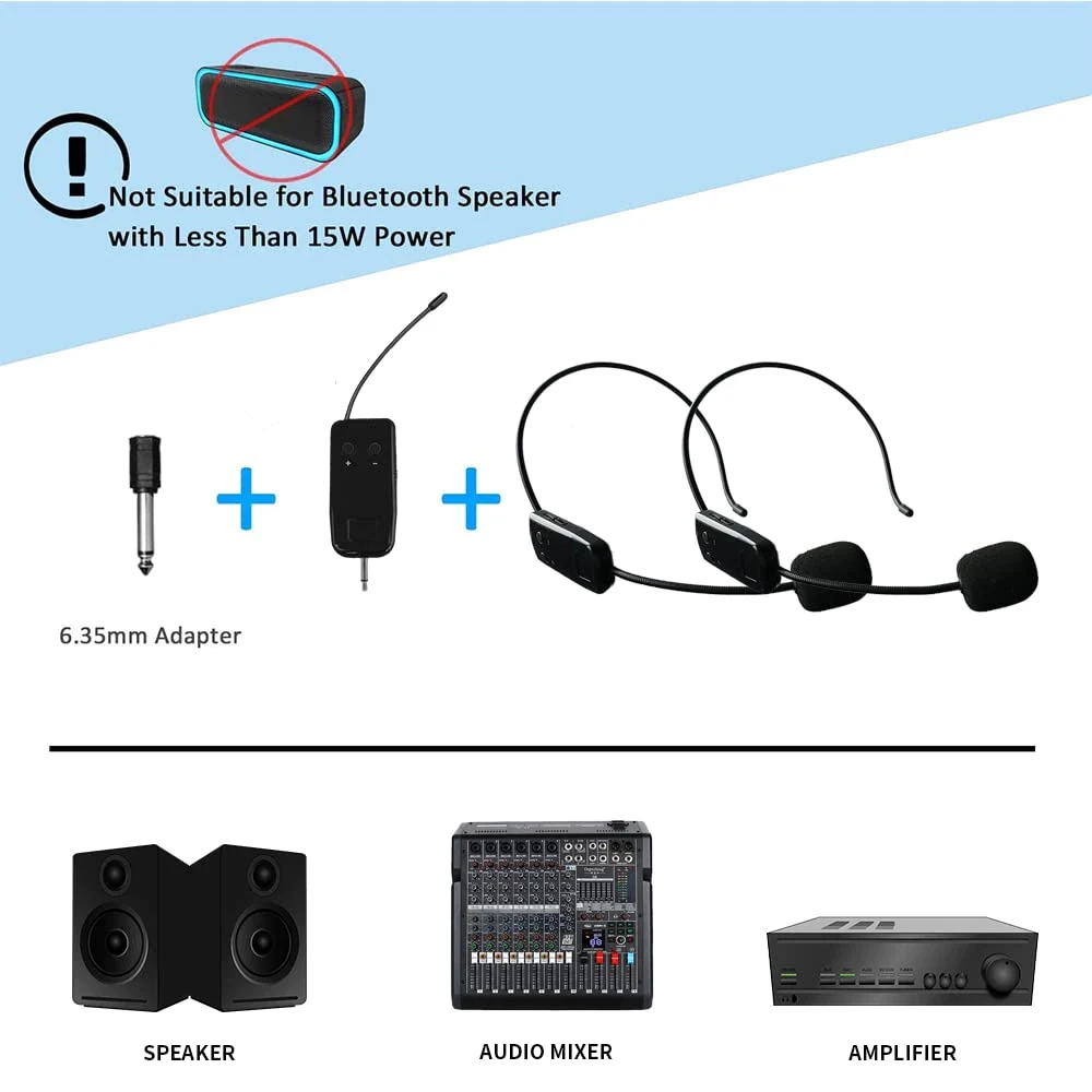 2,4G inalámbrico profesional banda para el cuello auriculares micrófono uno para dos auriculares inalámbricos micrófono de conferencia para ordenador portátil de negocios