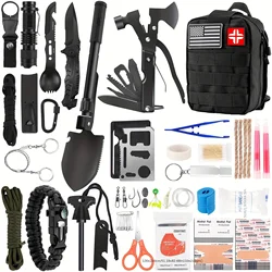 Professional First Aid Kit - Durable Nylon Construction, Normal Waterproof, Perfect for Outdoor Enthusiasts, Camping, Hiking