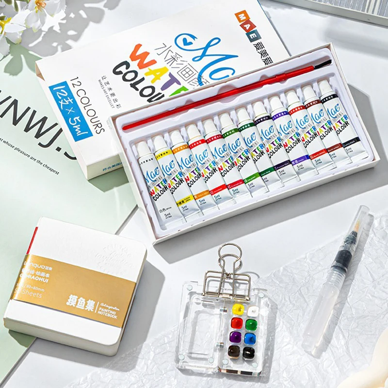 8/15 Grids Acrylic Mini Watercolor Palette Portable Paint Box Travel Painting Watercolor Paint Tray Art Supplies