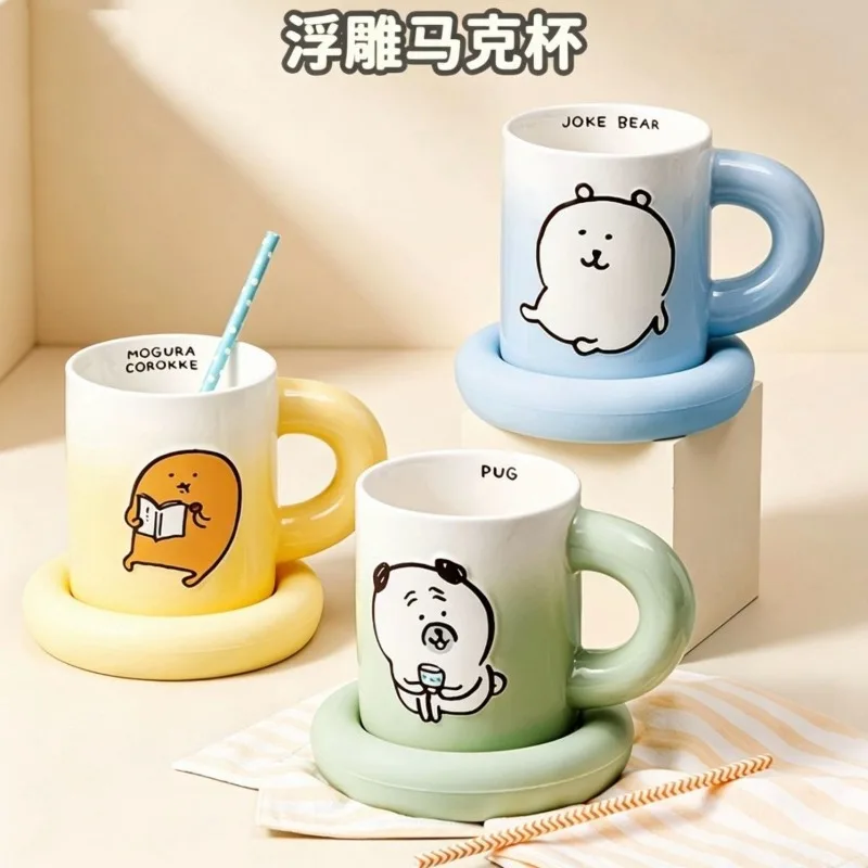 Anime Chiikawa Joke Bear Ceramic Mug Large Capacity Thickened Smooth Exquisite Heat Resistant For Coffee Water Cup Gift Kawaii