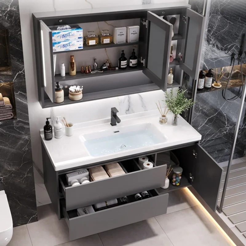 

Modern Design Multipurpose Light Luxury Bathroom Cabinets High-quality Originality Comfortable Sinks Washbasin Floor Furniture