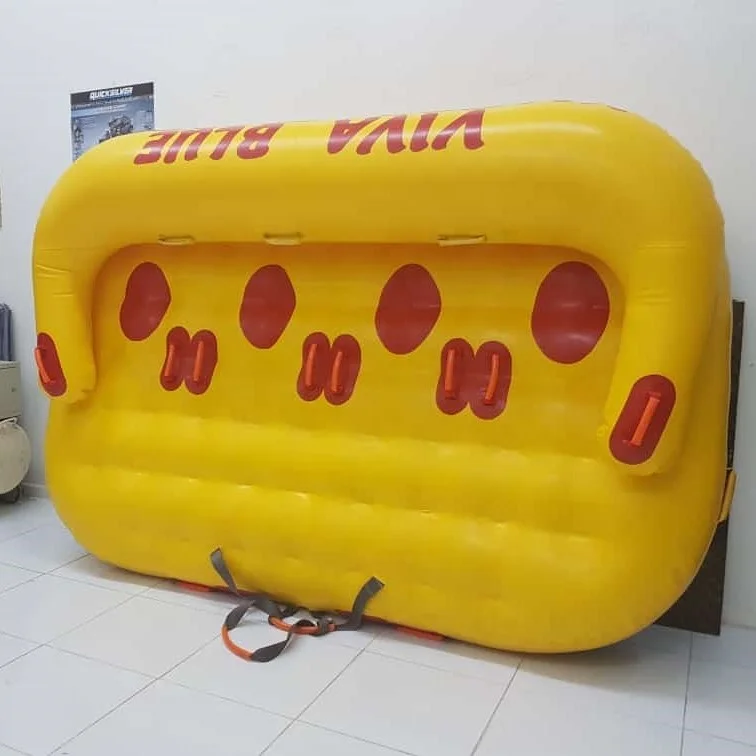 most durable big inflatable floating towing tube toy,inflatable towable toy on the water for adult