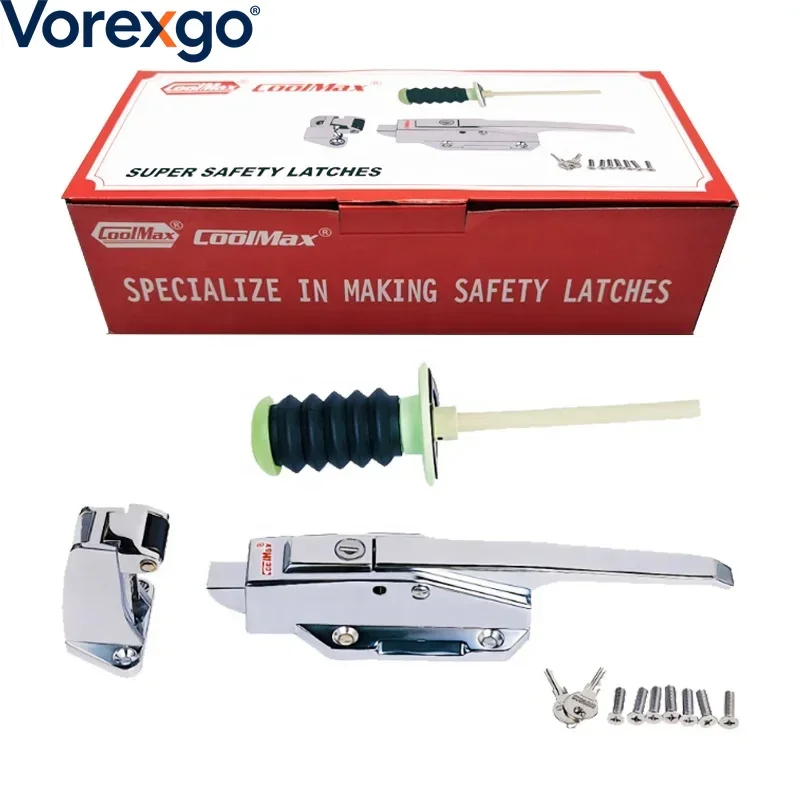 High Security Zinc Alloy Stainless Steel Coolmax CM-1178-L/P/LS/PS Cam-Lift Plane Safety Latch for Cold Room Doors
