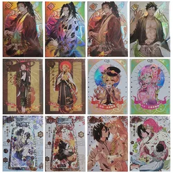 Anime Demon Slayer EX SZR QR CP Tsugikuni Yoriichi Kokushibo Hashibira Inosuke Toys for boys Collection Cards Birthday Gift