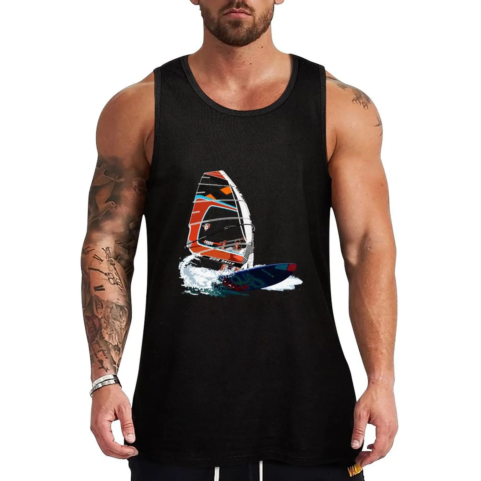 

Surfing Tank Top summer gym t-shirts man Men's summer clothes