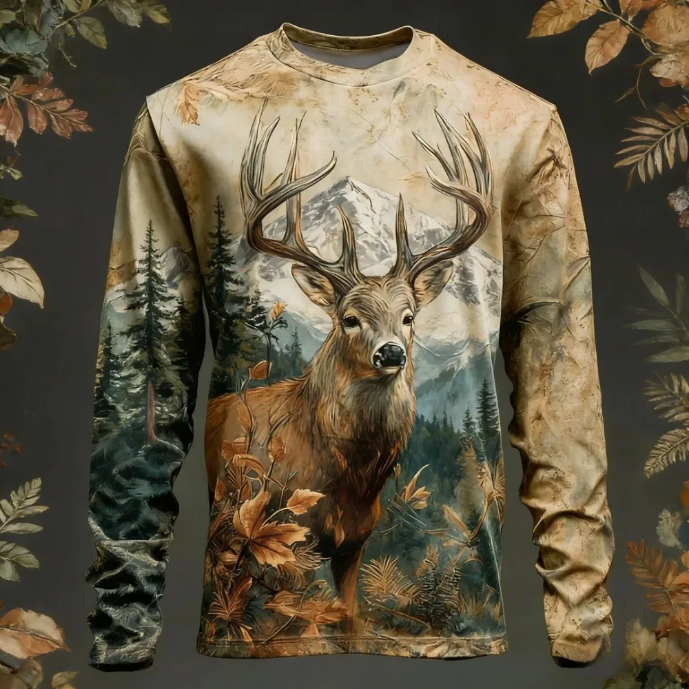 Harajuku Animal Cartoons 3D Print Breath Quickdry Men's Women's Long-sleeved T-shirt Outdoor Street Casual Parent-Child Clothing
