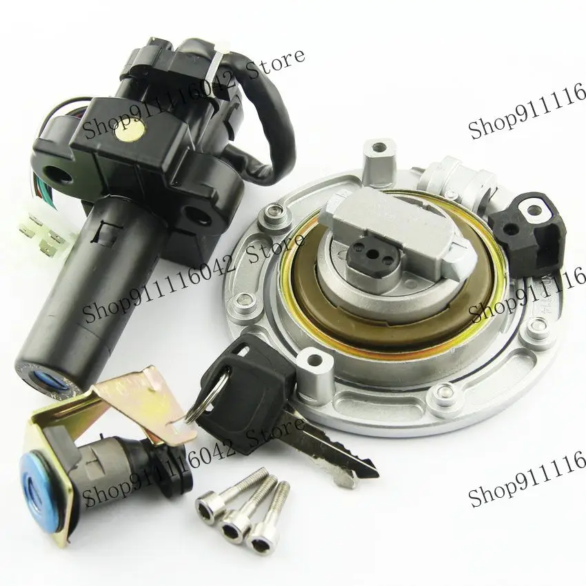 Motorcycle Ignition Switch Set Fuel Gas Cap Kit For Honda CB750 CB1300 F2 Seven Fifty RC RC42 42 CB 750 1300 Bicycle Accessories