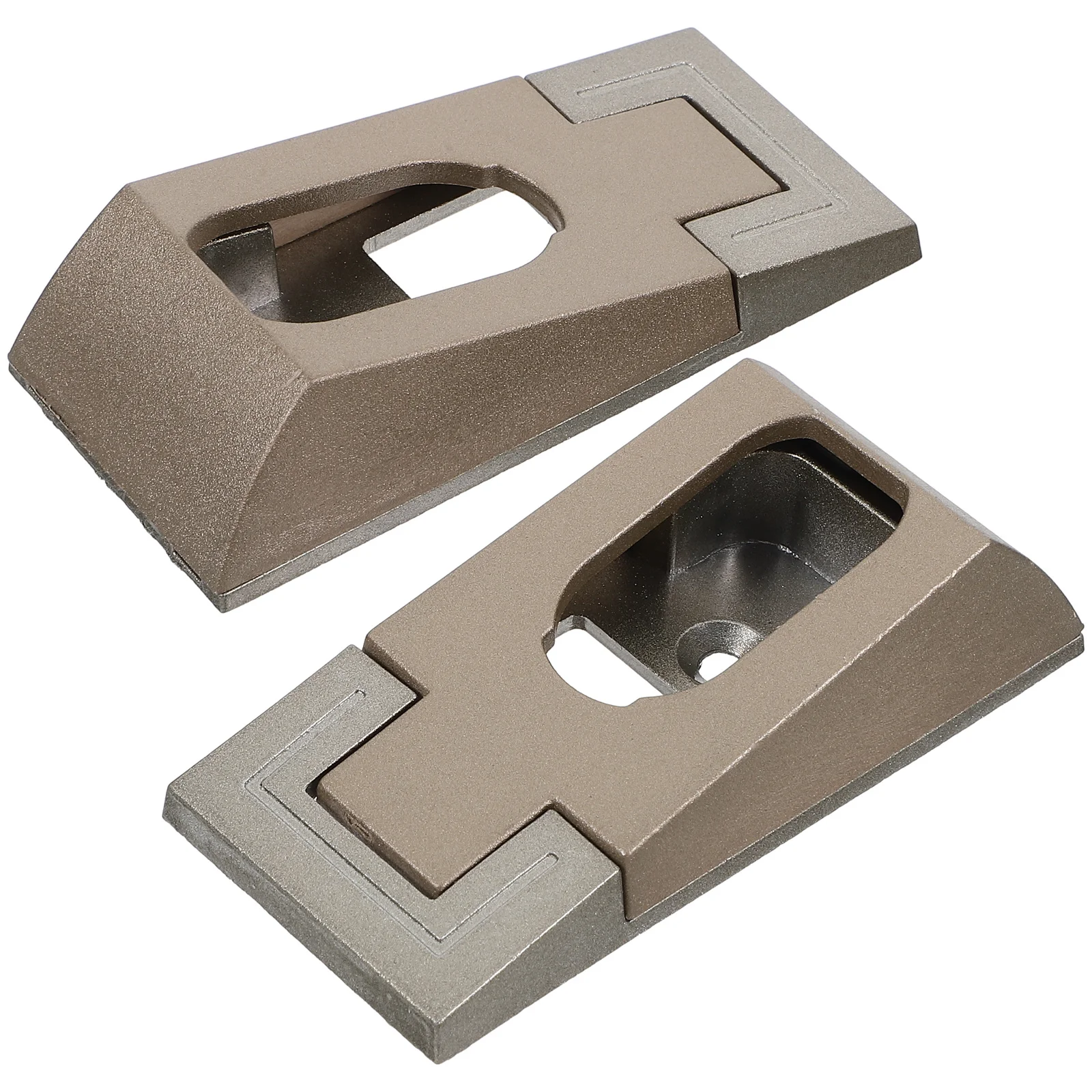 

4Pcs Oval Closet Rod Bracket Aluminum Alloy Strong Wardrobe Pole Socket Support for Closet Organization Wardrobe Lever