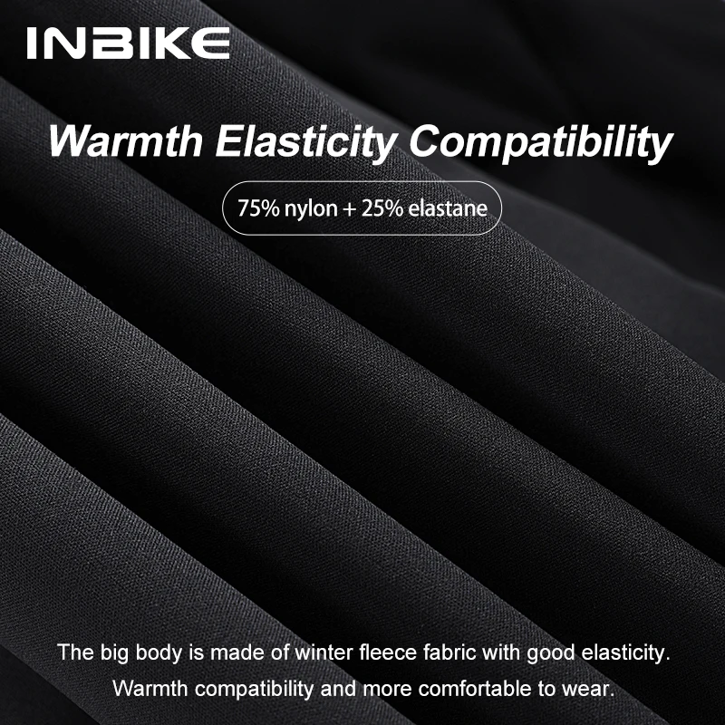 INBIKE-pantalones de ciclismo profesional para hombre, ropa de ciclismo de lana acolchada, mallas para montar en bicicleta de montaña y carretera, Invierno