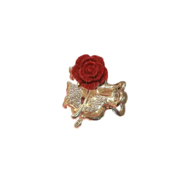 Rose Clasp Clips Small Super Fairy Hair Clip Women\'s Rose Hair Clips Tulip Mini Hair Clip Small Cute Metal Clip New Headwear New