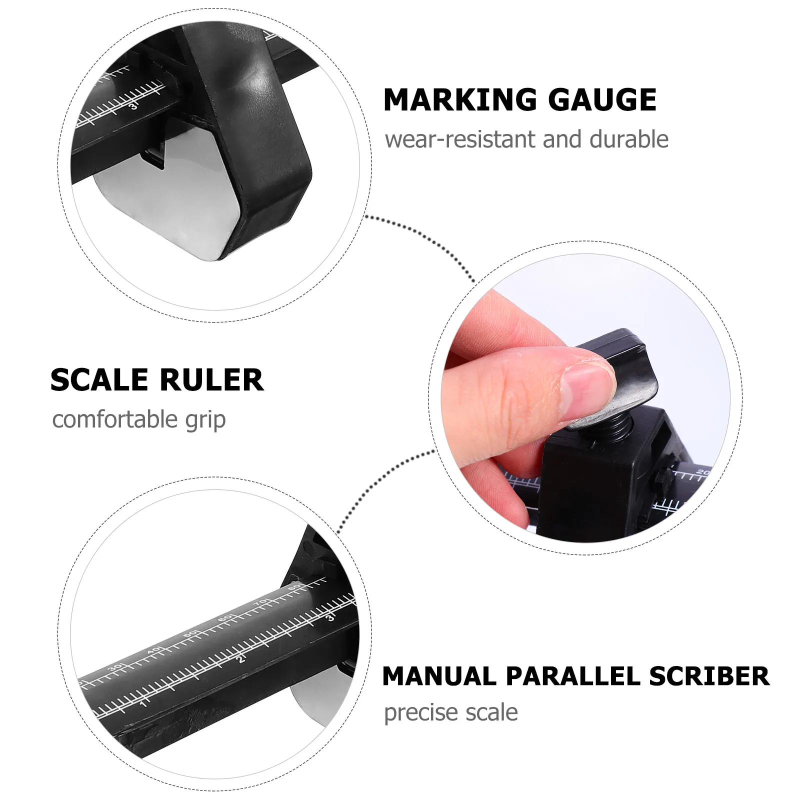 

Woodworking Marking DIY Scriber Scale Ruler Measuring Tools Carpentry Accessories Woodworking Measuring Tools Plastic Precision