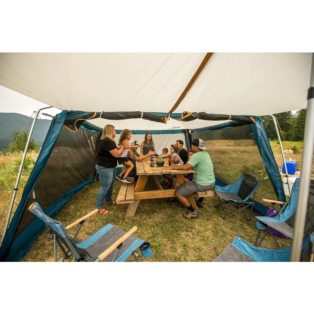 Northern Breeze Camping Screen House and Shelter, 12 Feet，Excellent UPF 50+ sun protection for fun in or out of the sun