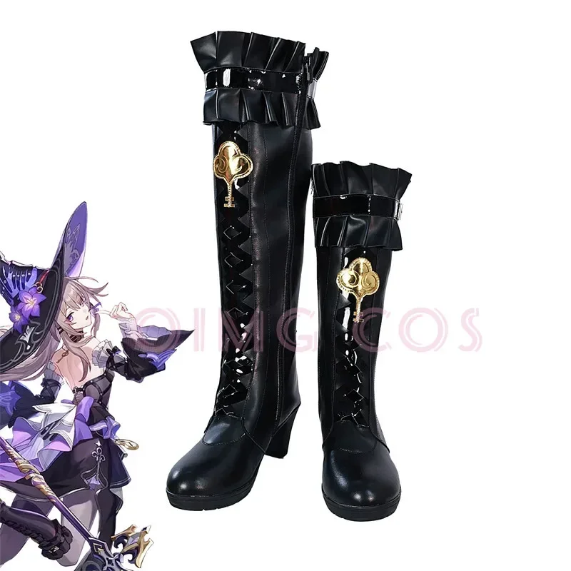 Honkai Star Rail Big Herta Cosplay Halloween for  Men  Shoes Game Anime Chinese Style
