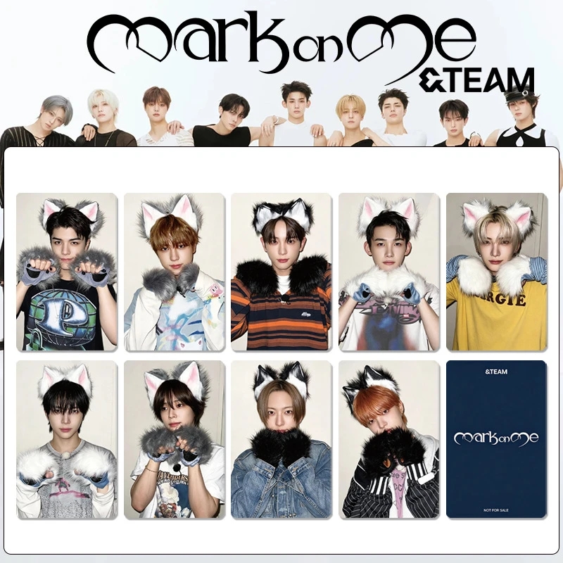 9PCS KPOP K FUMA EJ Japanese boy band &TEAM Mini 2nd Album 
