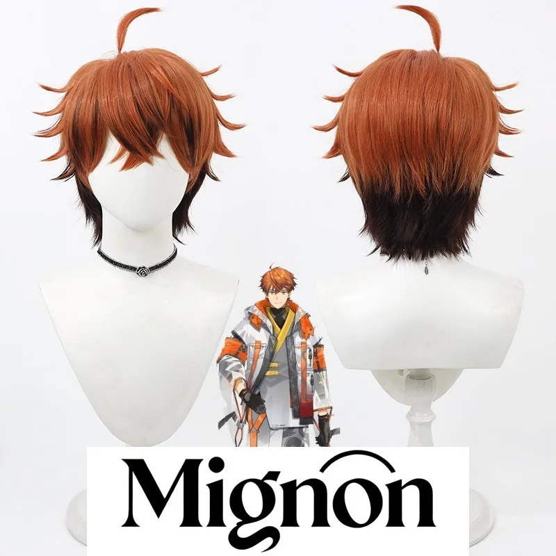 Nijisanji VTuber Kitami Yusei cosplay wig gradient spiky teased roots Halloween gift